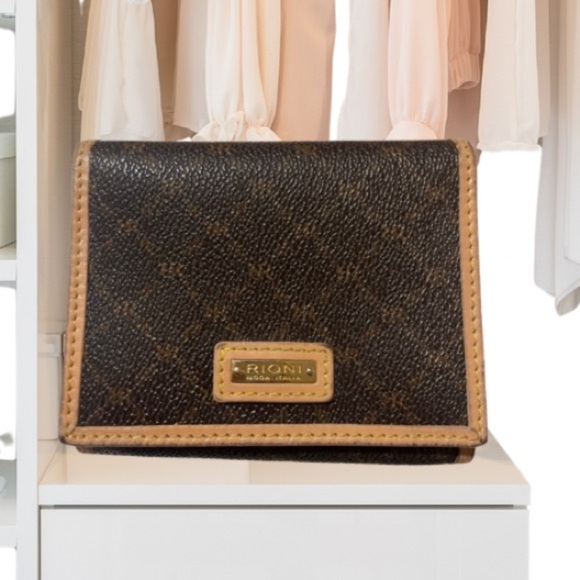 Rioni Elegant Brown and Tan Wallet - Picture 1 of 14